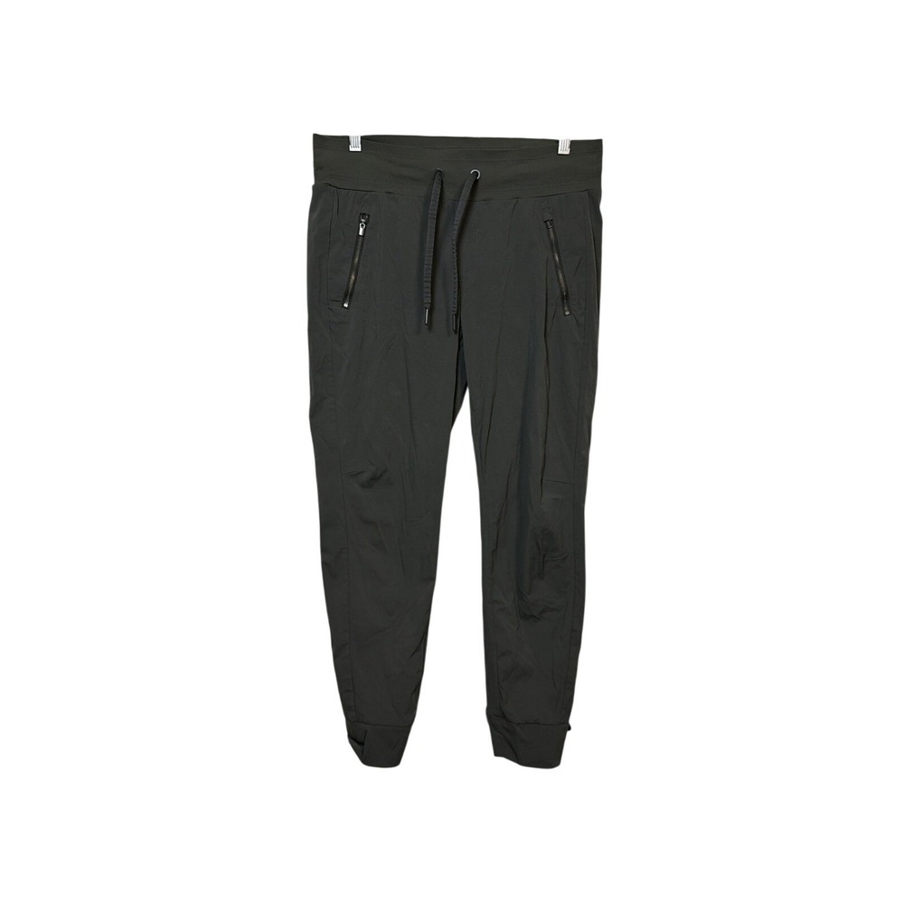 Athleta Trekkie North Jogger Women 8 Green Gray Hiking Travel Pants 868774